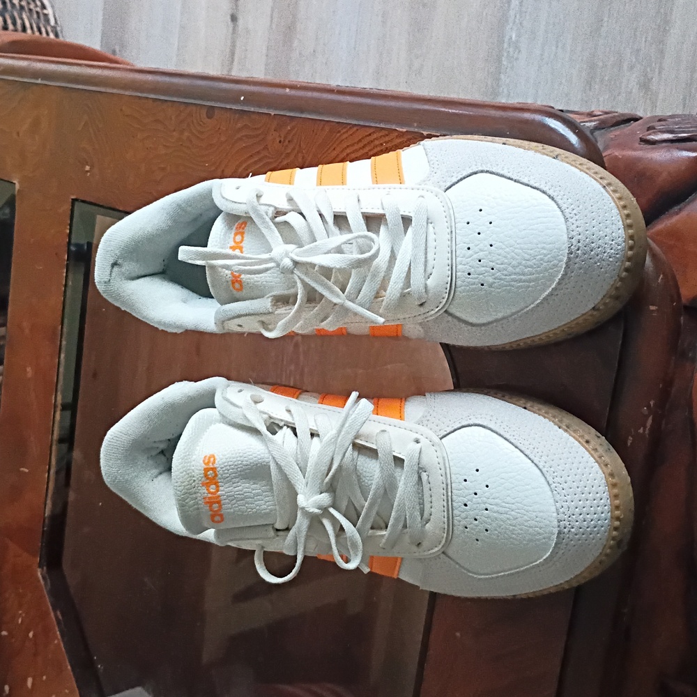 AdidasWhite and Orange Sneakers